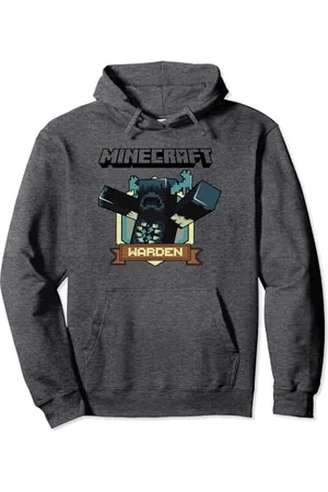 Minecraft Sculk Shriekers Hostile Mob Warden Badge Pullover Hoodie