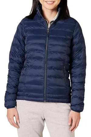 Amazon Damen Leichte, langärmelige, Wasserabweisende, packbare Pufferjacke (in Übergröße erhältlich), , XXL
