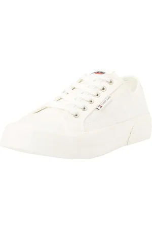 Tommy Hilfiger Herren Vulcanized Sneaker Schuhe, (Ecru), 45