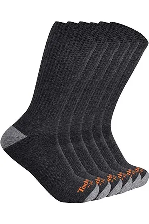 Timberland Herren 6-Pack Performance Crew Length Socks Freizeitsocken, , Large (6er Pack)