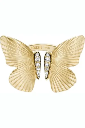 Fossil Sutton Damen Edelstahl Offene Ringe, N