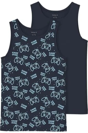 NAME IT Kids Jungen Nkmtank Top 2P Game Noos, , Numeric_116 (2er Pack)