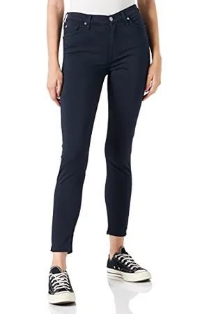7 for all Mankind Damen HW Skinny Crop Jeans, , 29W / 28L