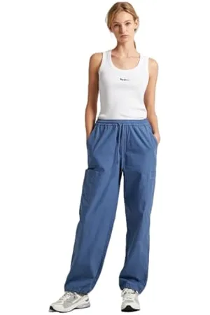 Pepe Jeans Damen Vivi Hose, Blau (Sea Blue), M