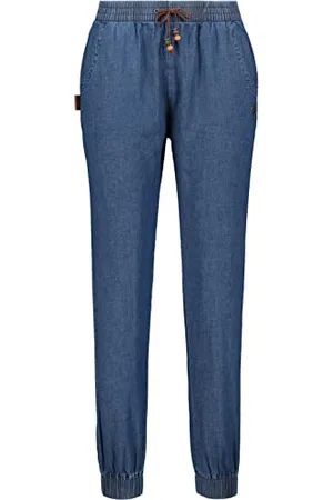 alife kickin ALIFE and Kickin AliciaAK DNM Pant – Damen Freizeithose – Bequem & Lässig - Perfekte Hose für Alltag & Entspannung L