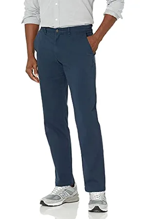 Amazon Herren Legere Stretch-Chinohose mit gerader Passform, , 35W / 32L