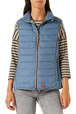 Camel Active Damen leichte Steppweste ärmellos Dunkelblau (Navy 40), 34