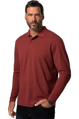 JP 1880 Herren Piquee 1/1 Poloshirts, , 8XL