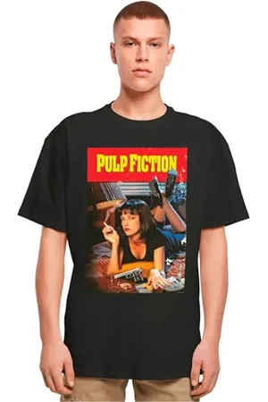 Merchcode Herren Mc896-pulp Fiction Poster Oversize Tee T-Shirt, , M EU