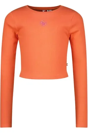 Vingino Girls G-Basic-Crop Rib Longsleeve in Colour in Size 16