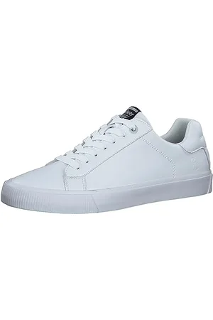 QS by s.Oliver Herren Sneaker flach mit Schnürsenkeln Bequem, (White), 44 EU