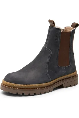 Bisgaard Kinder Chelsea Boots/Winterstiefeletten NEO Lamb Dunkelblau Rauleder, Größe:28, Farbauswahl: