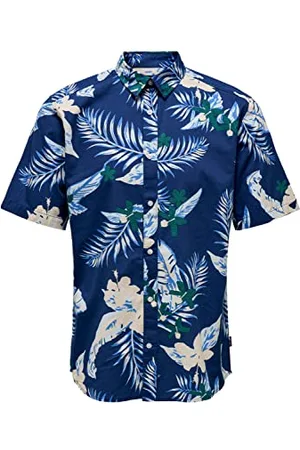Only & Sons Herren Onsdirk Ss Poplin Aop Shirt, , S