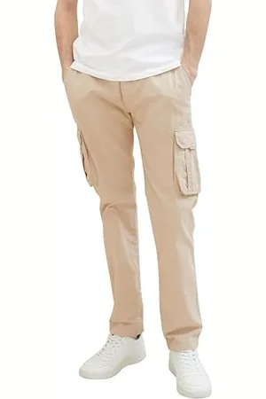 TOM TAILOR Herren Regular Fit Cargo Hose aus Baumwolle, , XXL