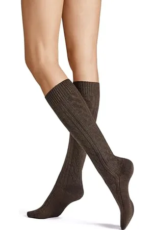 Hudson Damen Kniestrümpfe Winter Plait rutschfest 35-38