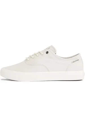 Tommy Hilfiger Herren Vulcanized Sneaker Low Oxford Twill mit Logo, Weiß (Alabaster), 42