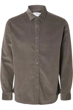 SELECTED Herren Slhregowen-Cord Ls Noos Shirt, , M EU