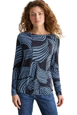 CECIL Damen B322763 Shirt Mit Grafischem Muster, , L EU