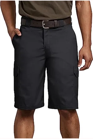Dickies Herren-Cargo-Shorts, Normale Passform, Stretch-Twill, 28 cm, Schwarz, 48