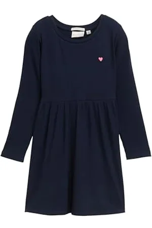 TOM TAILOR Mädchen Kinder Stretch Basic Kleid mit Rippstruktur, , 92/98