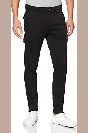 Replay Herren Cargo-Hose Jaan Slim-Fit Hyperflex mit Stretch, (Schwarz), 40W / 34L