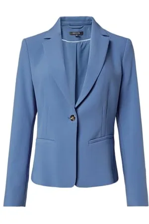 Comma, Antaillierter Kurzblazer mit Reverskragen blau 40