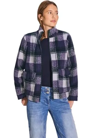 CECIL Damen B212180 Karierte Jacke, , XXL