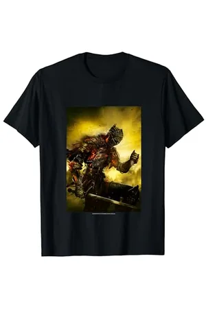 Dark Souls Herren T-Shirt S Gaming-inspiriert Klassisches V-Ausschnitt Halbärmel T-Shirt