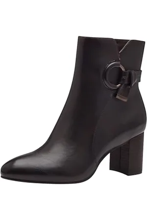 Marco Tozzi Damen Stiefeletten mit Absatz Vegan Spitz, Braun , 41 EU