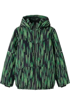 NAME IT Jungen NKMSNOW10 Jacket AOP FO Jacke, Black, 128
