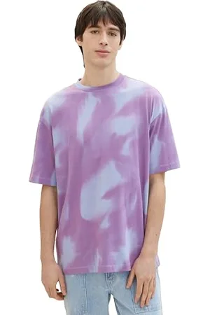TOM TAILOR Herren Basic T-Shirt mit Allover-Print, , XXL