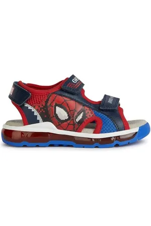 Geox J ANDROID Boy Sandal, NAVY/RED, 31 EU