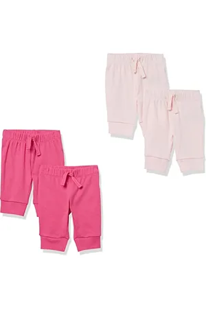 Amazon Baby Mädchen Baumwollhosen Zum Schlüpfen, 4er-Pack, , 0-3 Monate
