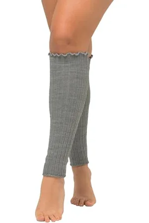 Ulla Popken Damen Stulpen, gestrickt, warm, formstabil Strümpfe, , Einheitsgröße
