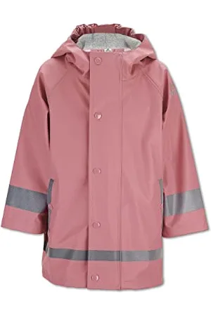 Sterntaler Regenjacke ungefüttert uni - Kinder Regenjacke wasserdicht - Mädchen Jacke mit verschweißten Nähten, Kapuze und reflektierenden Details - robuste Regenbekleidung - , Größe 80