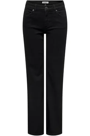 ONLY Female Straight-Fit Jeans ONLBLUSH Mittlere Taille Gerade geschnitten Jeans