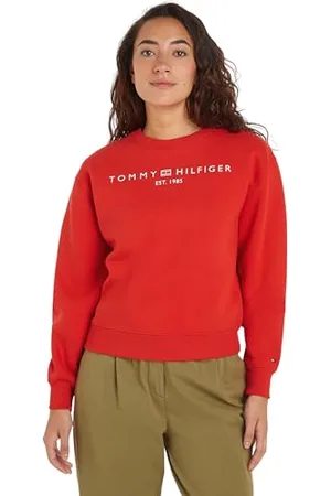 Tommy Hilfiger Damen Sweatshirt ohne Kapuze, , XL