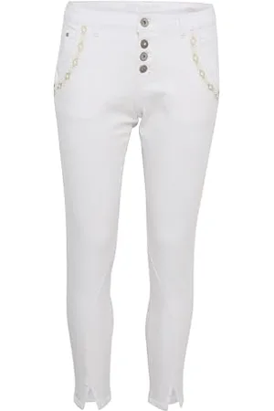 Cream Damen Crholly Baiily Fit 7/8 Jeans, Weiß-Snow White, XXS