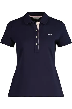 GANT Damen Contrast Collar SS Pique Polo, , XXL
