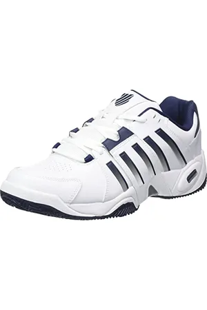 K-Swiss Performance Herren Accomplish IV Tennisschuh, White/Peacoat/Silver, 42.5 EU
