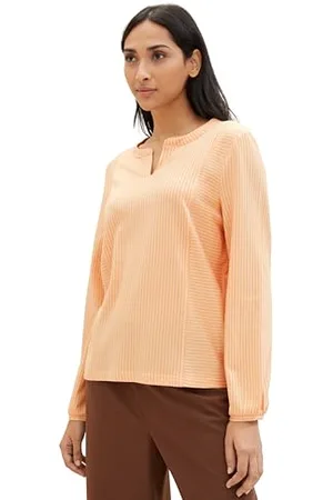 TOM TAILOR Damen Basic Bluse mit Streifen, , XXS