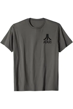 Atari Vintage Gaming Logo Black Retro Arcade Fun Graphic T-Shirt