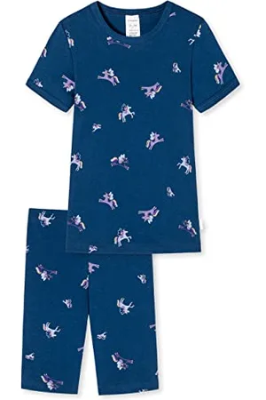 Schiesser Mädchen Schlafanzug Set Pyjama Kurz - 100% Organic Bio Baumwolle - Größe 92 Bis 140 Pyjamaset, , 92