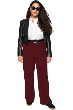 Trendyol Damen Wide Leg Plus Size Pants Hose, , 44