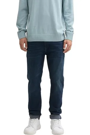 TOM TAILOR Herren Tapered Slim Fit Jeans mit Stretch, , 36/30