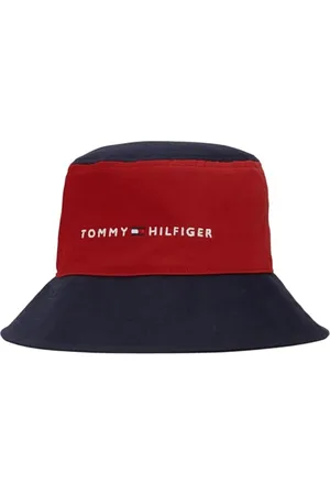 Tommy Hilfiger Kinder Unisex Fischerhut Essential Bucket Hat Outdoor, Mehrfarbig (Dark Magma Colorblock), S-M