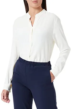 Seidensticker Damen Bluse - City Bluse - Tunika mit V-Ausschnitt - Regular Fit - Langarm - Uni - 100% Viskose