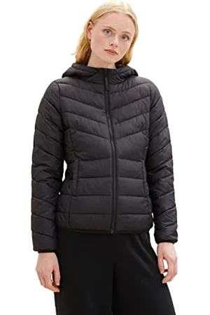 TOM TAILOR Damen 1038450 Lightweight Steppjacke, 14482-deep Black, XXL