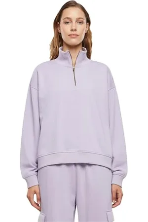 Urban classics Damen TB6853-Ladies Light Terry Troyer Sweatshirt, , 3XL