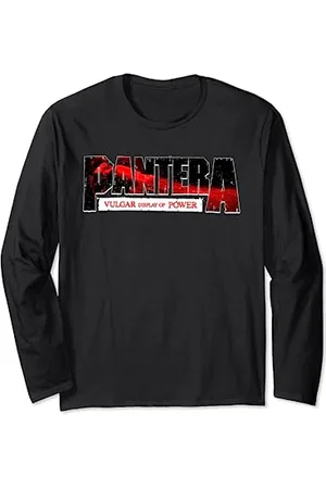 Pantera Offizielles Vulgar-Display von Power-Logo, Rot Langarmshirt